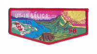 UT-IN Selica 58 Flap Red Border Mount Diablo-Silverado Council #23