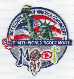 Patch Scan of INTNL DIV MOOT CANADA METALLIC LOGO
