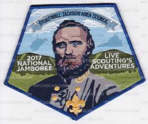 Patch Scan of SJAC 2017 Jamboree Center Patch (special)