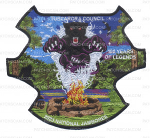 Patch Scan of 2023 NSJ Tuscarora Council Center Piece (Black) 