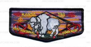 Patch Scan of 2017 National Jamboree - Kansas 198 - OA Flap