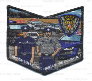 Patch Scan of Sagamore Council - Takachsin Lodge 173 Police Pocket Piece