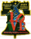 Patch Scan of 2023 NSJ- Cradle of Liberty- "Love" Center Piece 