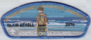 Patch Scan of North Florida Contingent- 35th International Scottish Patrol Jamborette