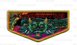 Patch Scan of Achpateuny 803 Flap Gold Metallic Border