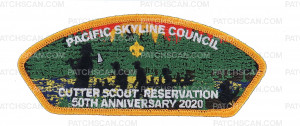 Patch Scan of Pacific Skyline Council Cutter SR 50th Anniversary CSP