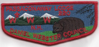 Passaconaway Lodge 220 Ordeal-Red Border Daniel Webster Council #330