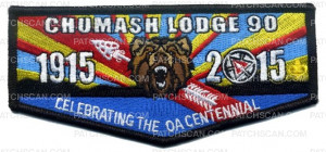 Patch Scan of Chumash Lodge 90- Celebrating the OA Centennial