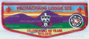 Patch Scan of PACHACHAUG LODGE 525 COLORED FLAP