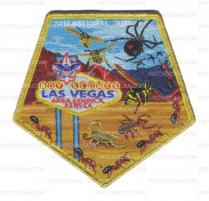 Patch Scan of 2017 National Jamboree - Boy Scouts - Center Piece - Gold Metallic 