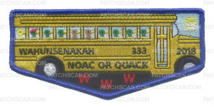 Patch Scan of Wahunsenakah 333 2018 NOAC or Quack flap--blue borde