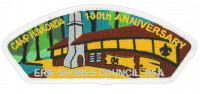 Erie Shores Council Jamboree Set - Camp Miakonda JSP - White Border/Camp Building Erie Shores Council #460