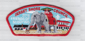 Patch Scan of Jersey Shore Council 2018 FOS CSP