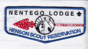 Patch Scan of Nentego Lodge Henson Scout Reservation Flap