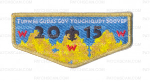 Patch Scan of K123819 - TUPWEE GUDAS GOV YOUCHIQUDT SOOVEP 2015 536 NOAC FLAP (GOLD METALLIC)