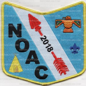 Patch Scan of NOAC SHIELD YELLOW BORDER TEEPEE