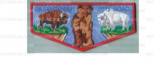 Patch Scan of Tatanka Lodge NOAC flap (red border)
