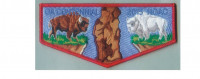 Tatanka Lodge NOAC flap (red border) Buffalo Trail Council #567