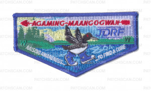 Patch Scan of K124268 - WATER & WOODS FS COUNCIL - RAISING AWARENESS TO FIND A CURE AGAMING MAANGOGWAN (BLUE)