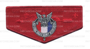 Patch Scan of Mason Dixon Council - Eagle Scout Boy Scouts of America (Red)