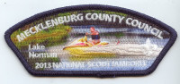 2013 Jamboree- Mecklenburg County- Lake Norman- 210994 Mecklenburg County Council #415