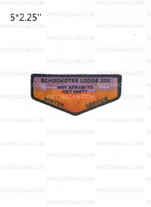 Patch Scan of Echockotee Lodge 200 Pocket Flap - Not Afraid to Get Dirty