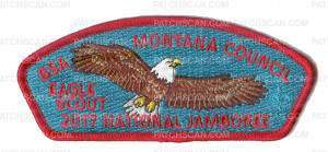 Patch Scan of BSA Montana Council Eagle Scout 2017 National Jamboree JSP