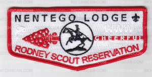 Patch Scan of Nentego Lodge Rodney Scout Reservation Flap