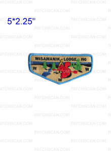 Patch Scan of Wisawanik Lodge 190 flap blue border