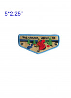 Wisawanik Lodge 190 flap blue border Arbuckle Area Council #468