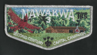 Nawakwa 3- Second Century Capital Campaign Flap (Silver Metallic)  Heart of Virginia Council