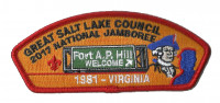 GSLC 2017 National Jamboree 1981 JSP Great Salt Lake Council #590 merged with Trapper Trails Council