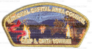 Patch Scan of NCAC Camp A. Smith Bowman CSP Gold Metallic Border