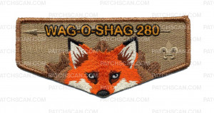 Patch Scan of PAC - Wag-O-Shag 280 2017 National Jamboree Pocket Patch - Black Border