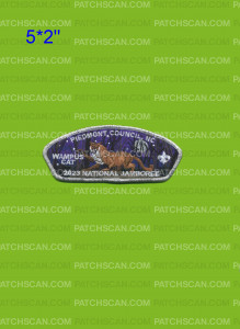 Patch Scan of 2023 NSJ WAMPUS CAT PIEDMONT COUNCIL (Silver Metallic)