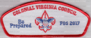 Patch Scan of Colonial Virginia CSP FOS Red Border