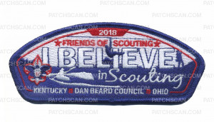 Patch Scan of 2018 FOS I Believe in Scouting - DBC - Kentucky - Ohio