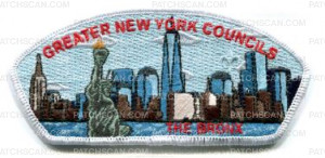 Patch Scan of Greater New Councils- Freedom Tower CSP-White Border Bronx