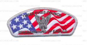 Patch Scan of K123841 - GATHERING OF EAGLES CSP (SILVER METALLIC)