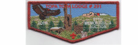Trade-O-Ree Flap Metallic Red Border (PO 87424) Ventura County Council #57