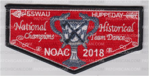 Patch Scan of Eswau Huppeday Dance Team Flap