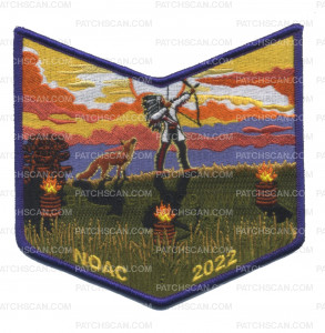 Patch Scan of 74 NOAC 2022 Brotherhood pocket patch purple border