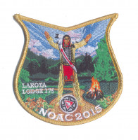 K124252 - LAKOTA LODGE TOGETHER IN SERVICE NOAC 2015 POCKET (SPRING/GOLD METALLIC) Northwest Suburban Council #751