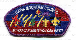 Patch Scan of Hawk Mountain Council CSP purple
