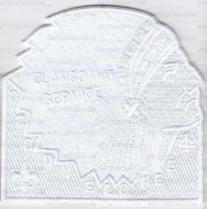 Patch Scan of Occoneechee Lodge Elangomat White Ghosted-Headress