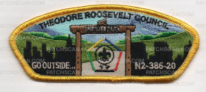 Patch Scan of TRC WOOD BADGE 2020 YELLOW