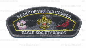 Patch Scan of Heart of Virginia - Eagle Society Donor CSP Gray Border