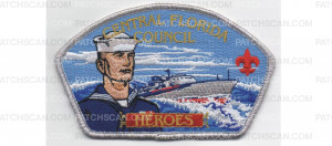 Patch Scan of Heroes CSP - Coast Guard Metallic Silver Border (PO 86710)