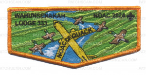 Patch Scan of Wahunsenakah 333 NOAC 2024 flap orange border