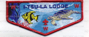 Patch Scan of I-TSU-LA Lodge Red Border Flap